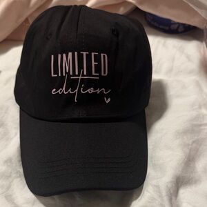 Black 'Limited Edition' Women's Cap‎